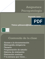 Presentación de La Asignatura Psicopatología 2014-2015 PDF