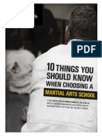 "10THINGS You Should Know When Choosing A Martial Arts Schools