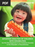 Situation Analysis of Children With Disabilities For The Development of An Inclusive Society in The Republic of Kazakhstan