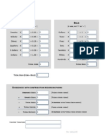 Cash Contribution Worksheet