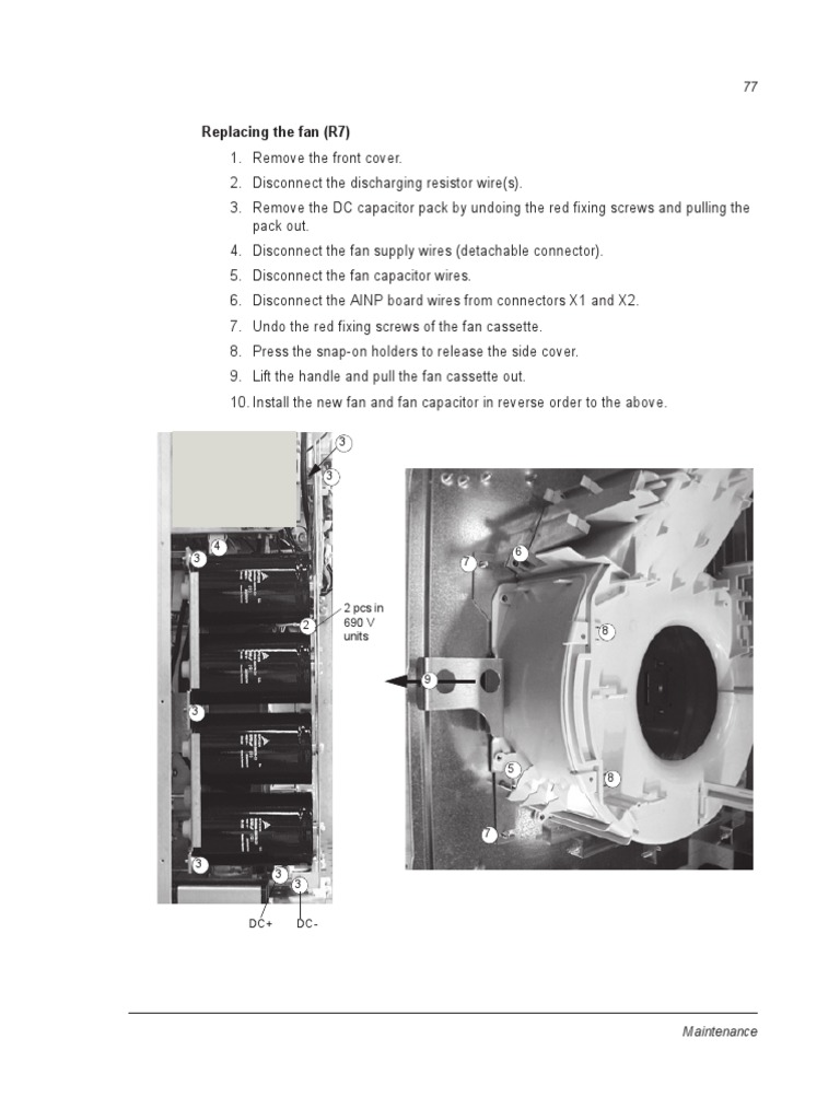 Fan Replacement Guide for R7 and R8 | PDF
