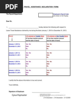 LTA Declaration Form Period Ended 31.dec.2013