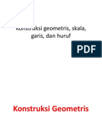 Konstruksi Geometris, Garis, Dan Huruf PDF