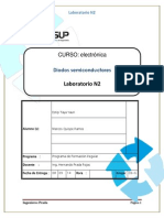 Informe Terminado de Laboratorio 2 Electronica PDF