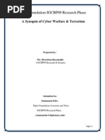 Download Research Paper -A Synopsis on Cyber Terrorism and Warfare by Shreedeep Rayamajhi by ShreedeepRayamajhi SN24366844 doc pdf