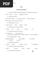 primary 1 english exercise nature