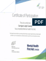 Mental First Aid Certificate