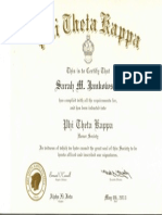 Phi Theat Kappa Cert