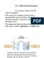 Chapter 21: Electrochemistry