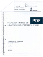 Qatari Standard Method of Measuring Building Works