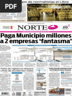 Periódico Norte edición impresa del día 20 de octubre de 2014
