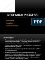 Hypothesis Sampling Research Process