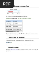 Uso del Presente Perfecto en Inglés | PDF | Verbo | Sintaxis
