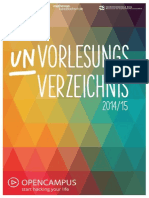 unVORLESUNGSVERZEICHNIS 2014 PDF