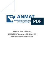 Manual Del Usuario ANMAT PDFSigner v.1.0.2 (Lite)