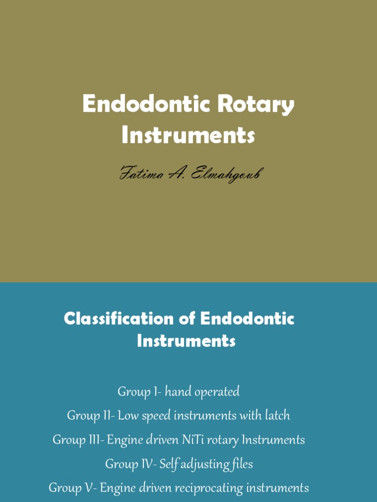 Endodontic Rotary Instruments PDF Ultrasound Waves
