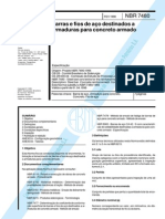 NBR 7480 - Barras e Fios de Aço Destinados A Armaduras PDF