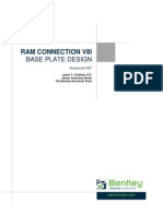 RAM Connection V8I Base Plate Design Screencast