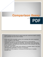 comparison essay