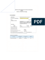 Ficha de Seguimiento de Avance Trimestral de Estudios de Preinversion - Foniprel PDF