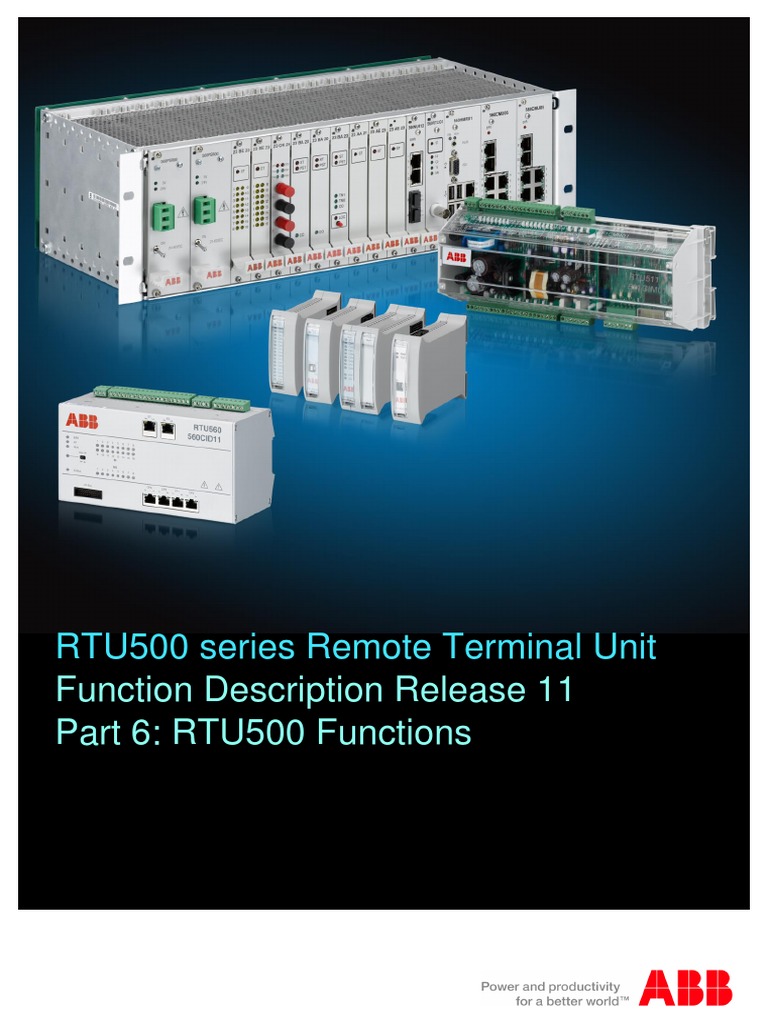 E500 FD Rel11 Part6 RTU Functions PDF Programmable Logic Controller