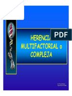 Herencia Multifactorial o Compleja