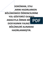 Ornek Santiye Staji Dosyasi PDF