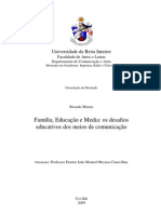 Família, Educação e Media: Os Desafios Educativos Dos Meios de Comunicação