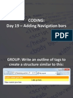 2015 - s1 - Op - Week 11 Coding Day 19 Adding Naviagtion Bars