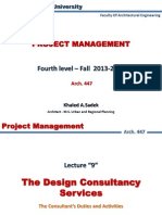 Lect 9 Design Consultency Services Tendering Phase