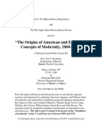 The Origins of American and East Asian Concepts of Modernity, 1860-1920