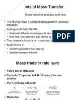 Rudiments of Mass Transfer and Diffusion Fundamentals