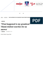 What Happened To My Grandson?' Miami Student Searches For An Answer - The Miami Student