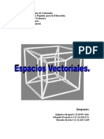 Trabajo de Algebra Lineal Final Espacios Vectoriales