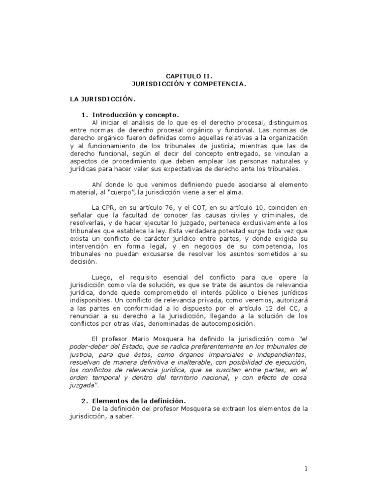 Jurisdicción y Competencia en Venezuela | PDF | Competencia (ley ...