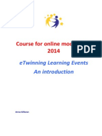 Etwinning Learning Events - An Introduction PDF