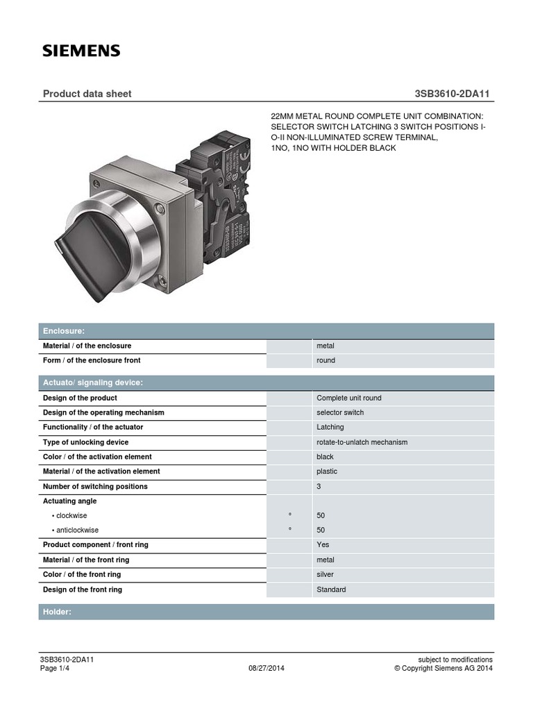 Selector 3 Posiciones PDF | PDF | Switch | Electronics