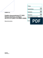 Et200s - 2ai - RTD - HF - Manual - es-ES Modulo Electronico Analogico PDF