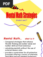 Mental Math Slide Show