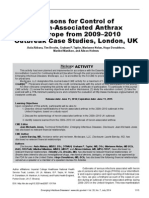 Lessons For Control of Heroin-Associated Anthrax in Europe From 2009-2010 Outbreak Case Studies, London, UK