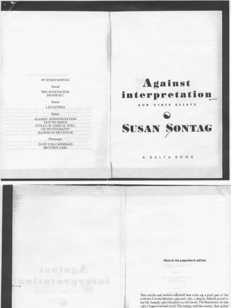 Susan Sontag - Notes On Camp | PDF | Laughter | Aesthetics