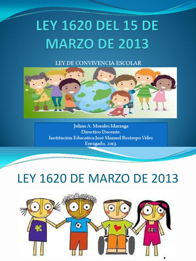Ley 1620 de 2013: Convivencia Escolar en Colombia | PDF | Acoso ...