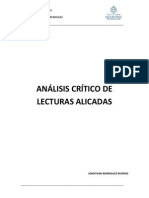 Análisis Crítico de Lecturas Alicadas