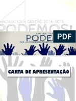 Carta de Apresentação - Chapa Podemos!