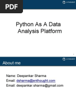 Download Data Analysis With Python by TBN1 SN243753910 doc pdf