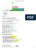 User Create in Huawei OLT - GPON Solution PDF