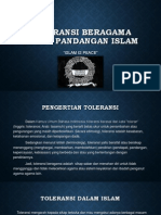 Toleransi Beragama Dalam Pandangan Islam