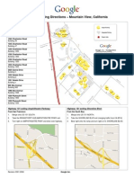 Google Directions - Mountain View, California