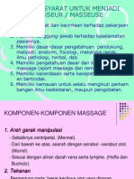 Syarat-Syarat Untuk Menjadi Masseur