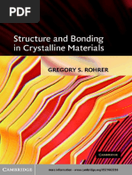 Download Structure and Bonding in Crystalline Materials - G Rohrer Cambridge 2004 WWpdf by Omar Alejandro Salazar SN243773692 doc pdf